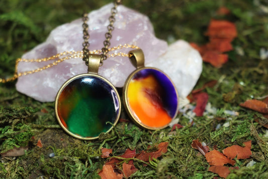 Northern Lights Amulet - being guided on your journey to desired lifetime, luck, hearing your intuition