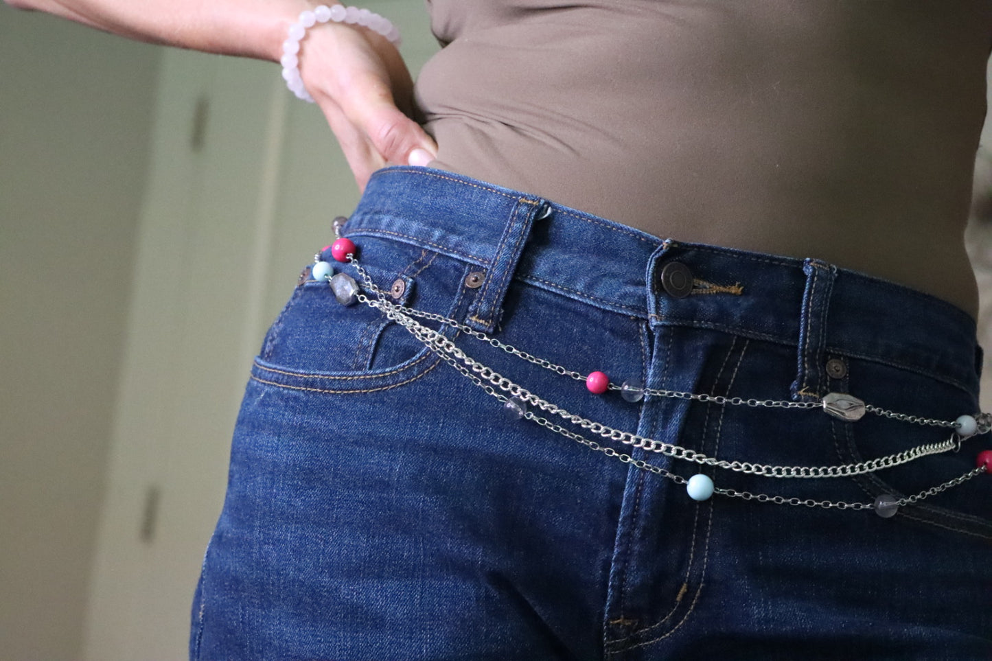 Summer Berry Chain Belt