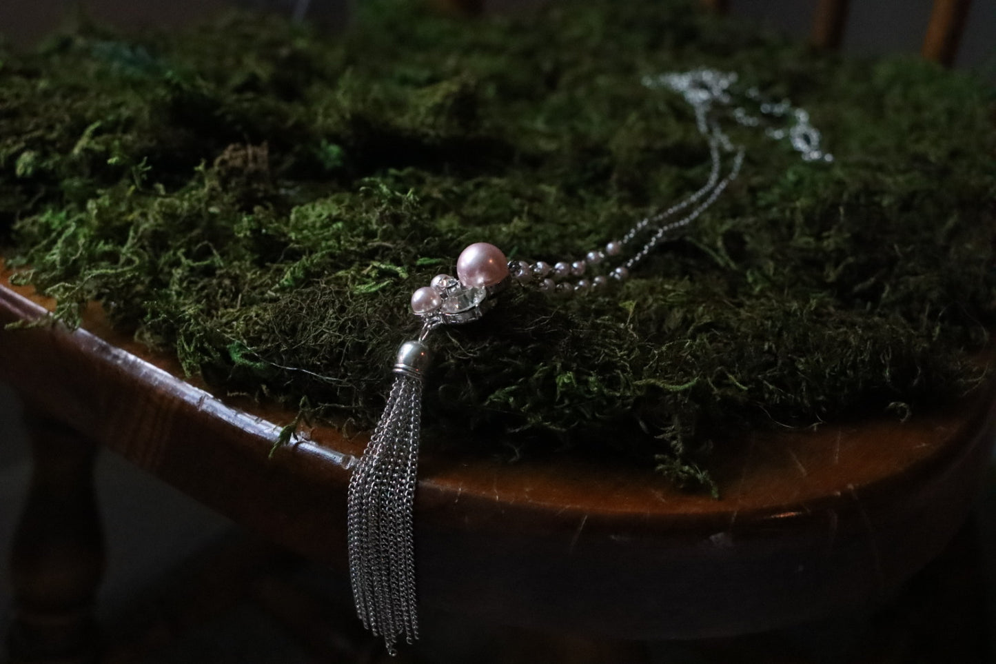 Dusty rose Chain Belt