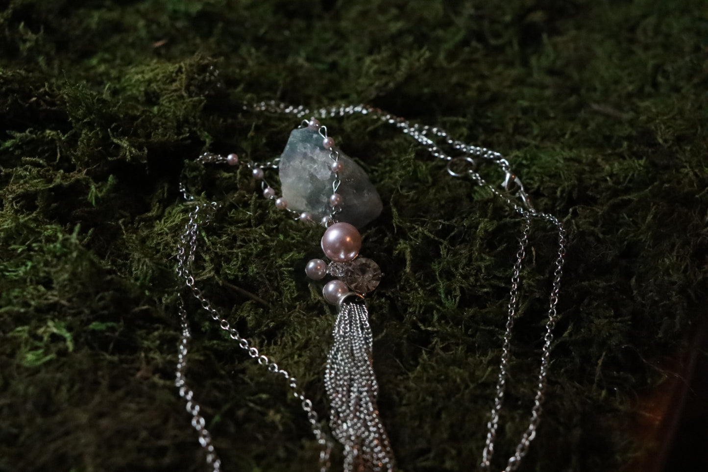 Dusty rose Chain Belt