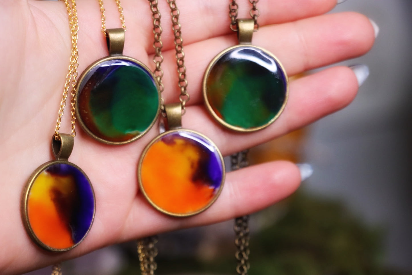 Northern Lights Amulet - being guided on your journey to desired lifetime, luck, hearing your intuition