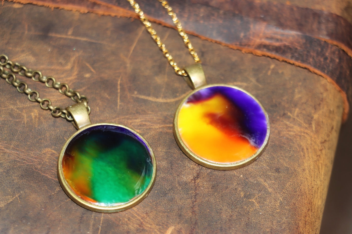 Northern Lights Amulet - being guided on your journey to desired lifetime, luck, hearing your intuition