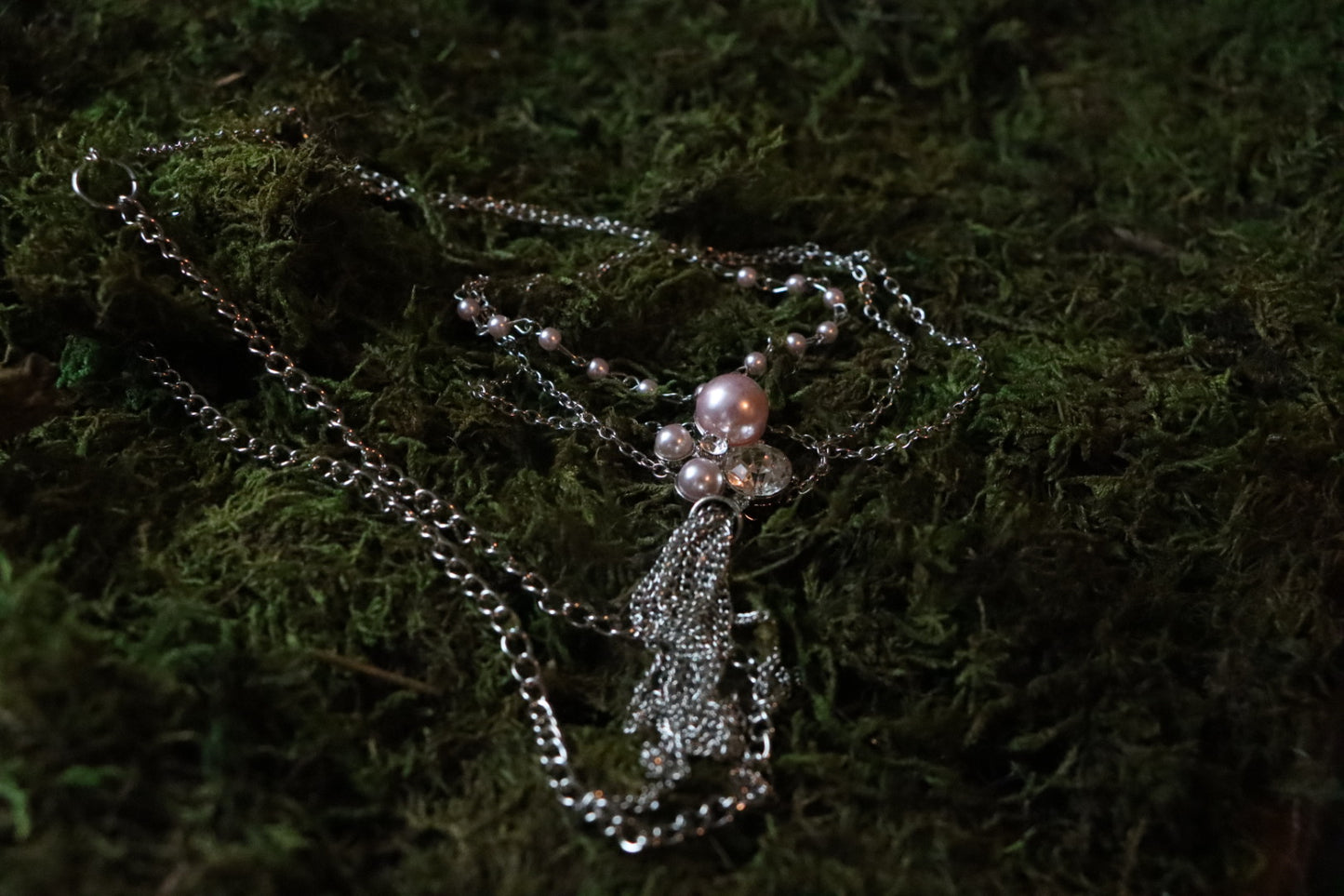 Dusty rose Chain Belt