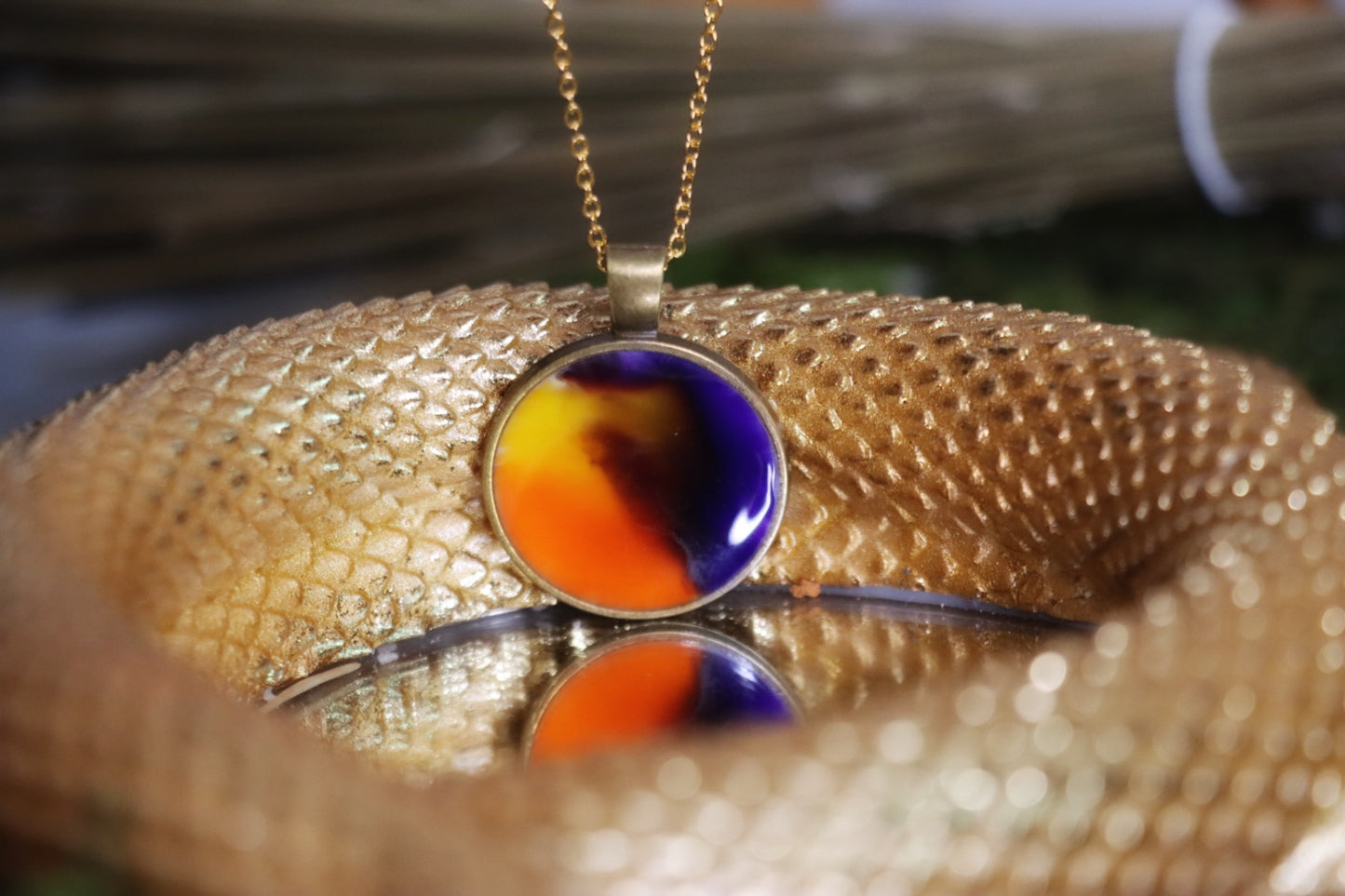 Northern Lights Amulet - being guided on your journey to desired lifetime, luck, hearing your intuition