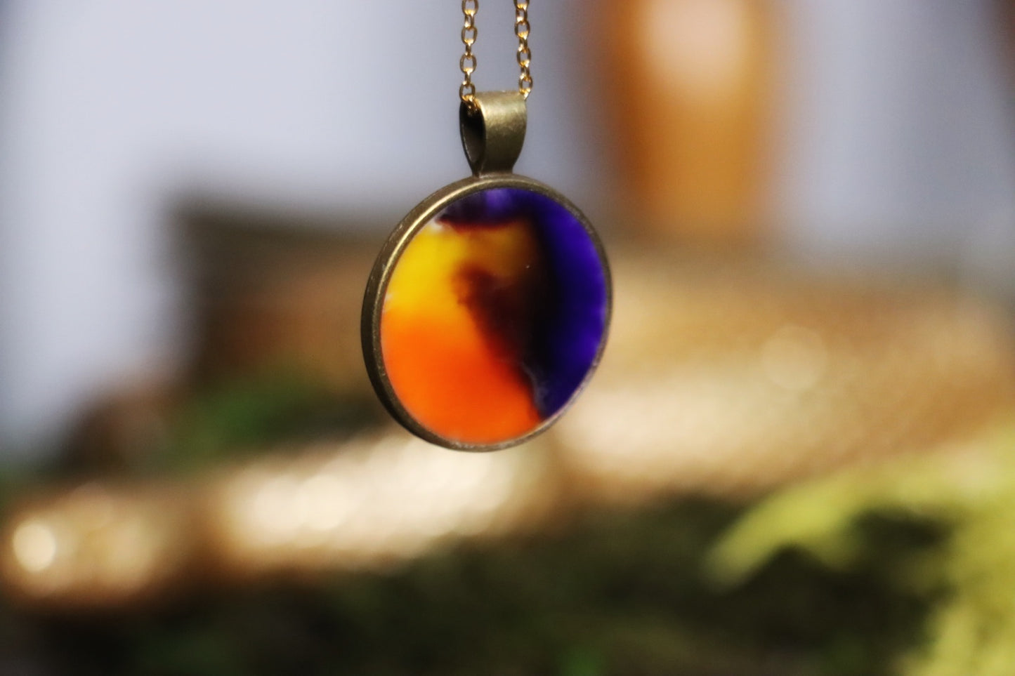 Northern Lights Amulet - being guided on your journey to desired lifetime, luck, hearing your intuition