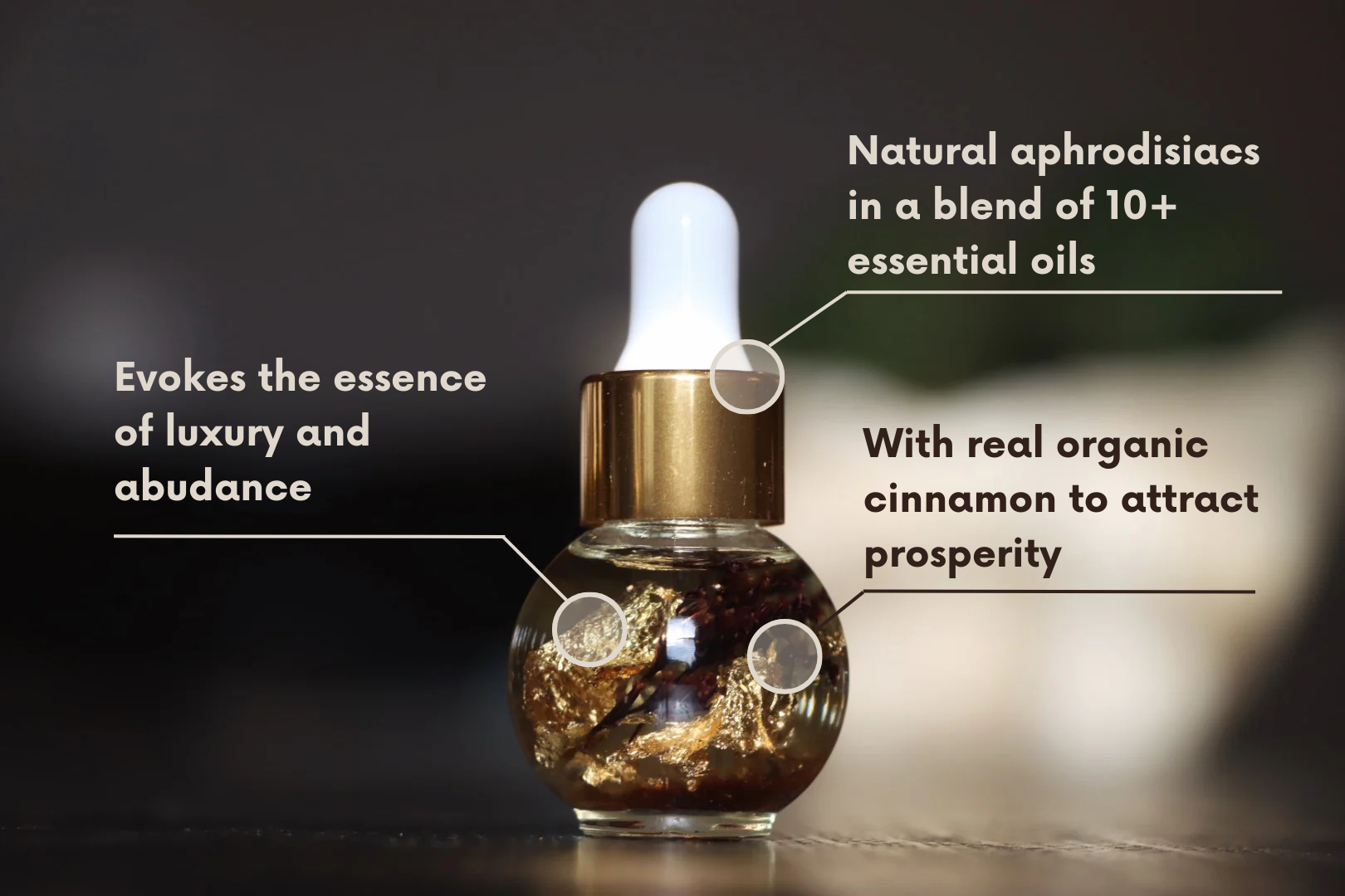 Natural aphrodisiacs in a blend of 10+ essential oils