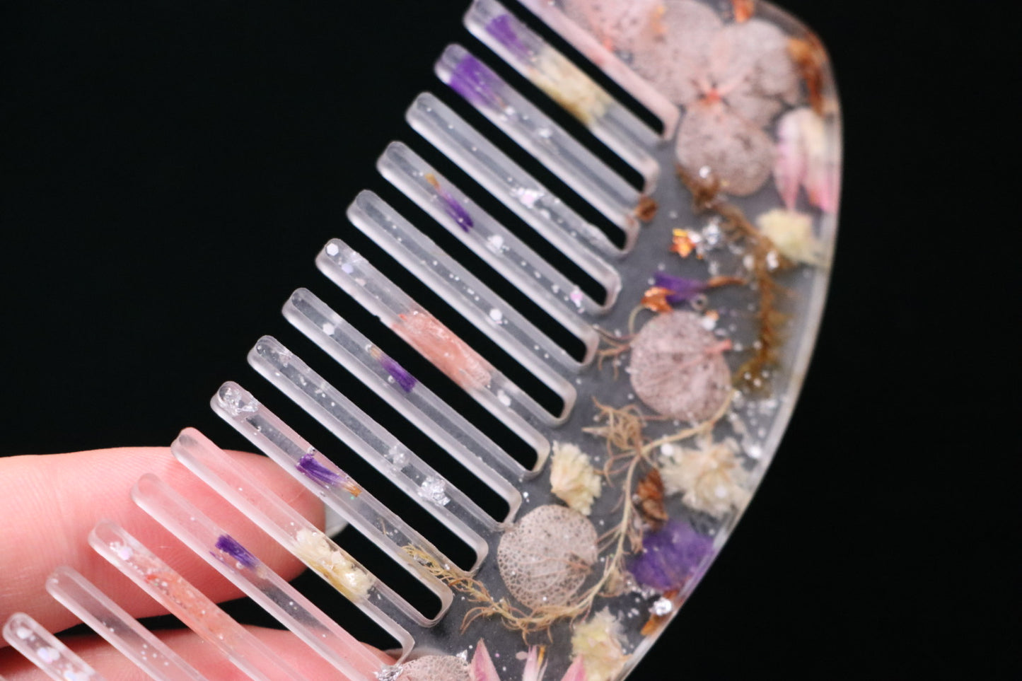 Petal Whisper Ritual Hair Comb - spiritual awakening, fueling your purpose + FREE hair magick guide e-book