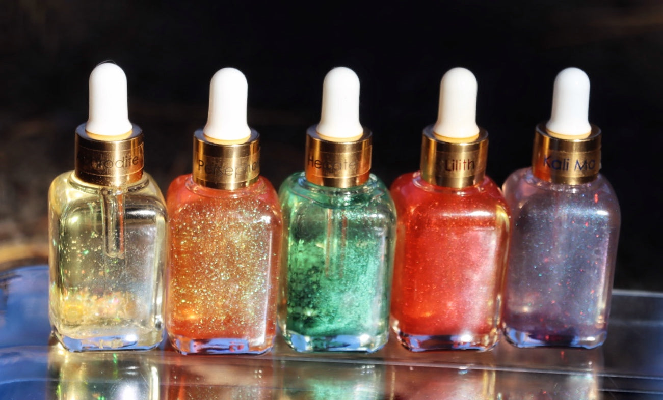 Goddess Energy - SAVE 20% - Set of 5 Parfums with Aphrodite, Lilith, Hecate, Persephone, Kali Ma