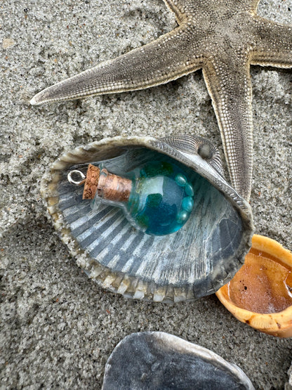 Ocean Genie in the bottle intention Amulet