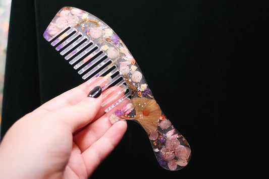 Petal Whisper Ritual Hair Comb - spiritual awakening, fueling your purpose + FREE hair magick guide e-book