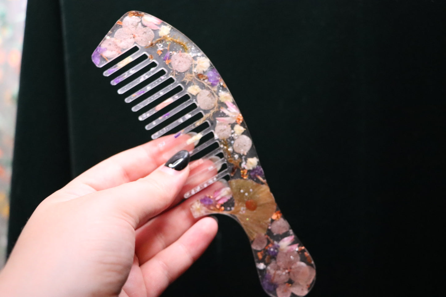 Petal Whisper Ritual Hair Comb - spiritual awakening, fueling your purpose + FREE hair magick guide e-book