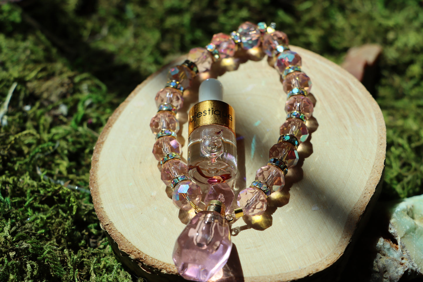 Elixir Bottle Bracelet™️ Pink Crystal