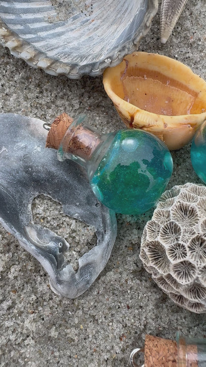 Ocean Genie in the bottle intention Amulet